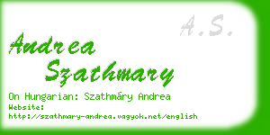 andrea szathmary business card