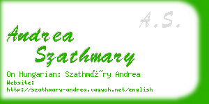 andrea szathmary business card